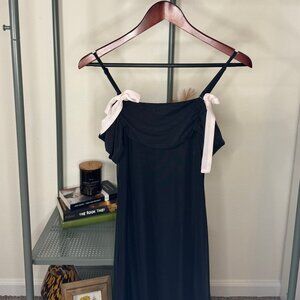 Wild Fable Black Maxi Dress with Pink Bows